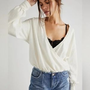 Free People Anyway Top in gardenia XL